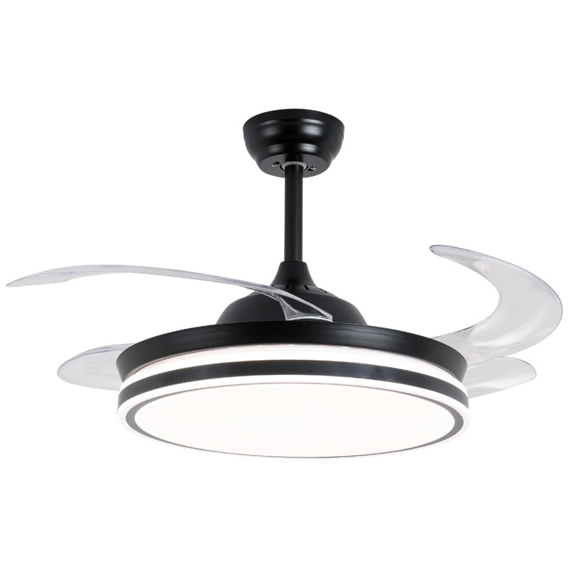 Modern silent smart ceiling fan light with full spectrum lighting