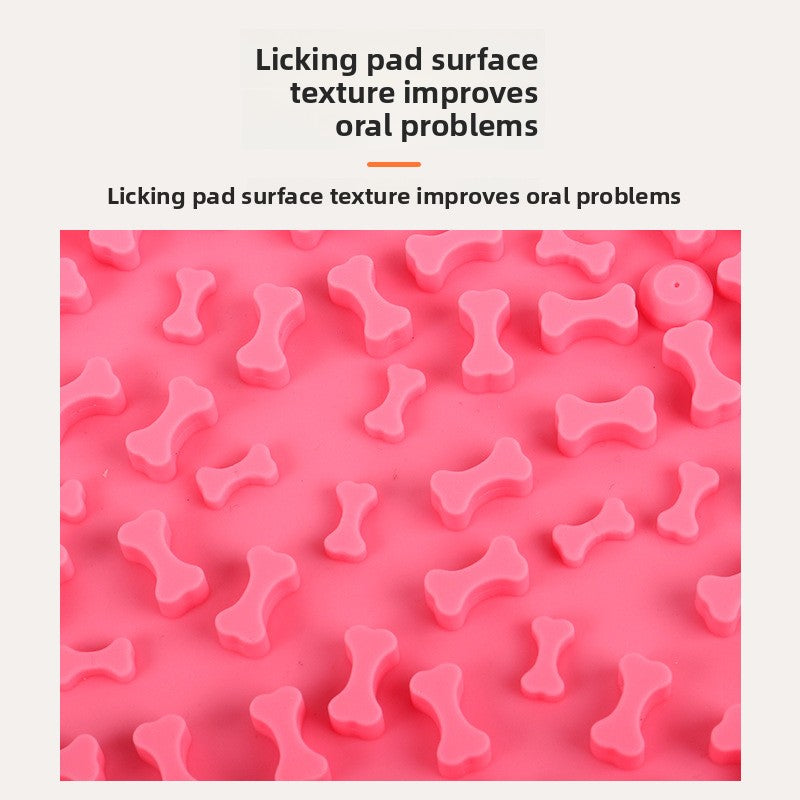 Silicone Pet Licking Mat Slow Feeder with Suction Cups