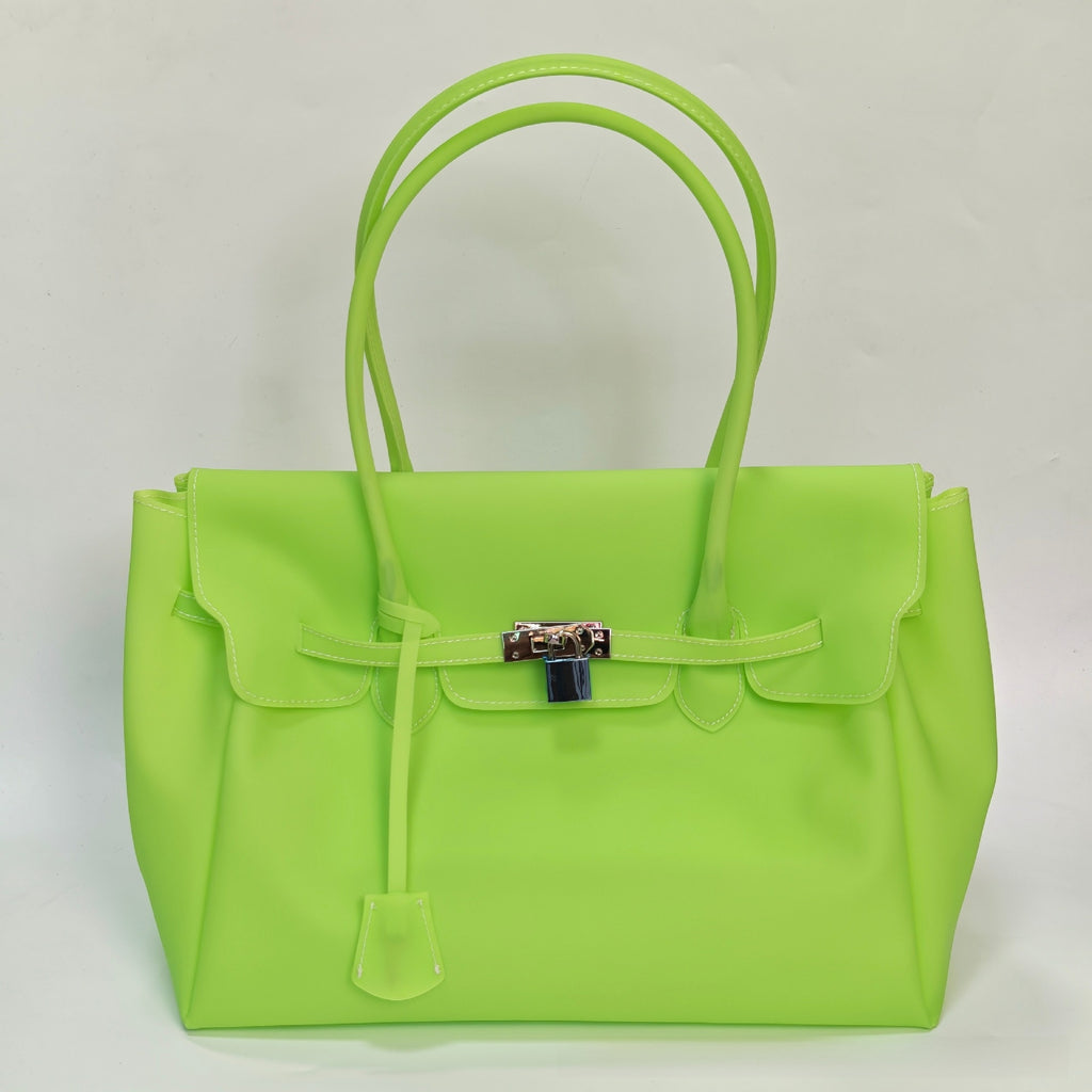 Jelly Tote Bag with Shoulder Strap