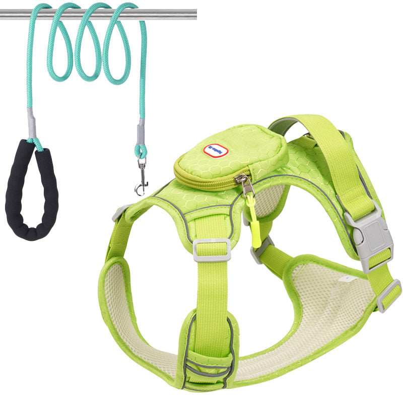 Adjustable Reflective Dog Harness with Leash