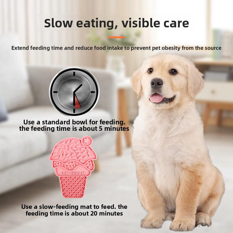 Silicone Pet Licking Mat Slow Feeder with Suction Cups