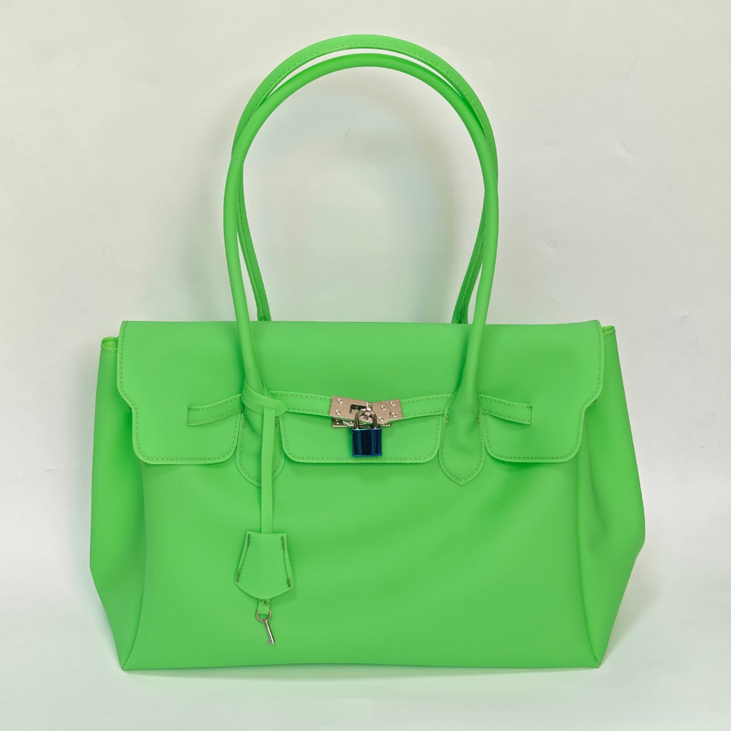 Jelly Tote Bag with Shoulder Strap