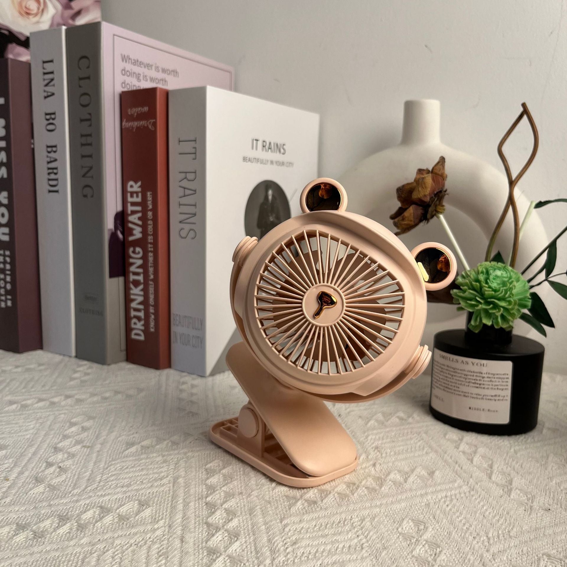 Octopus Clip Fan with Night Light