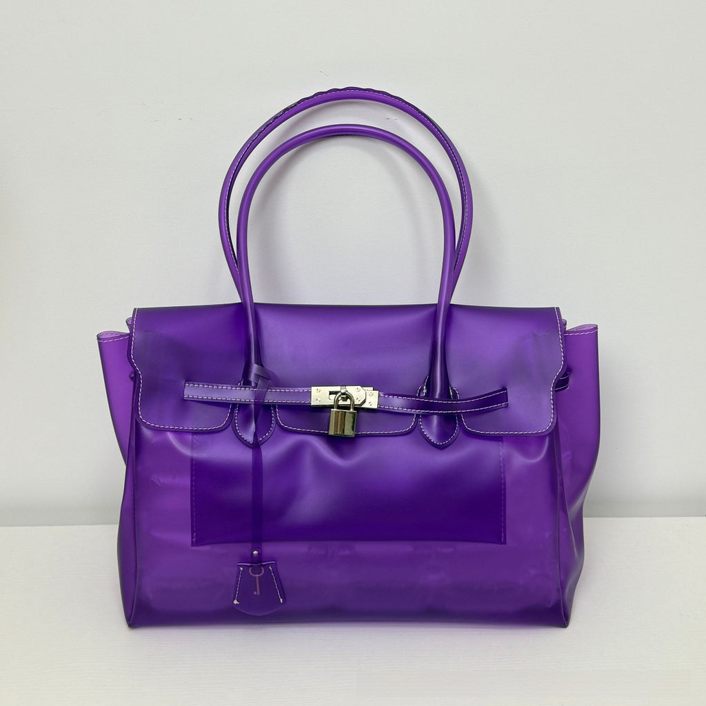 Jelly Tote Bag with Shoulder Strap
