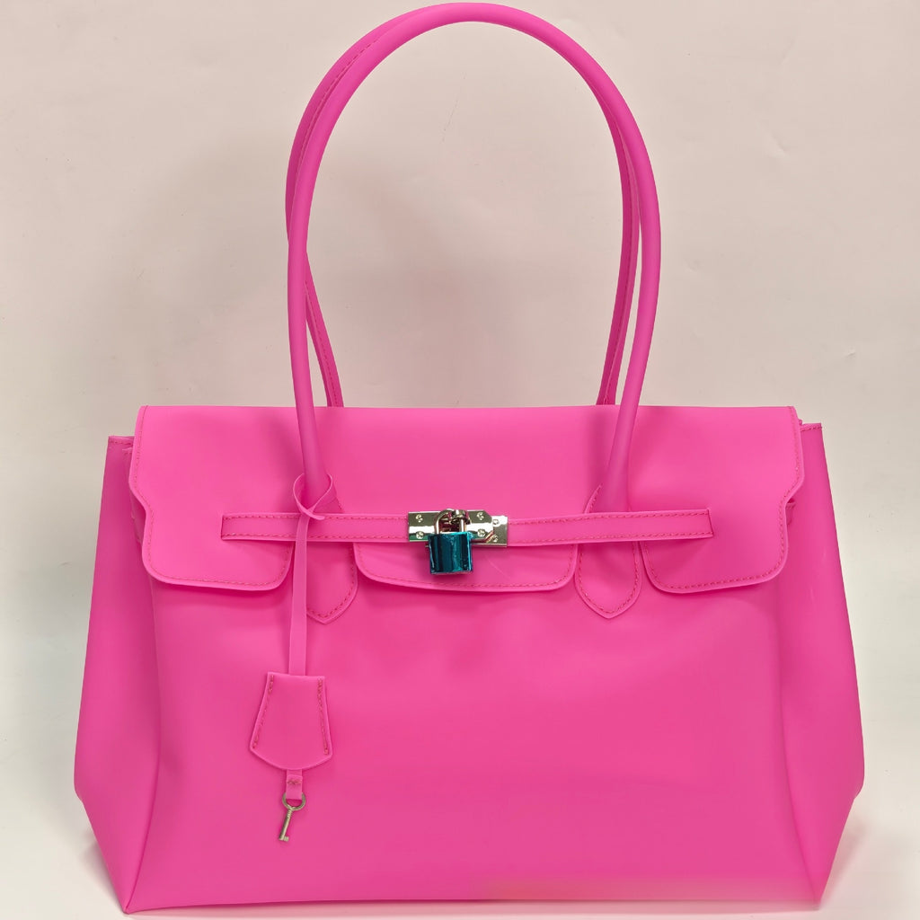 Jelly Tote Bag with Shoulder Strap