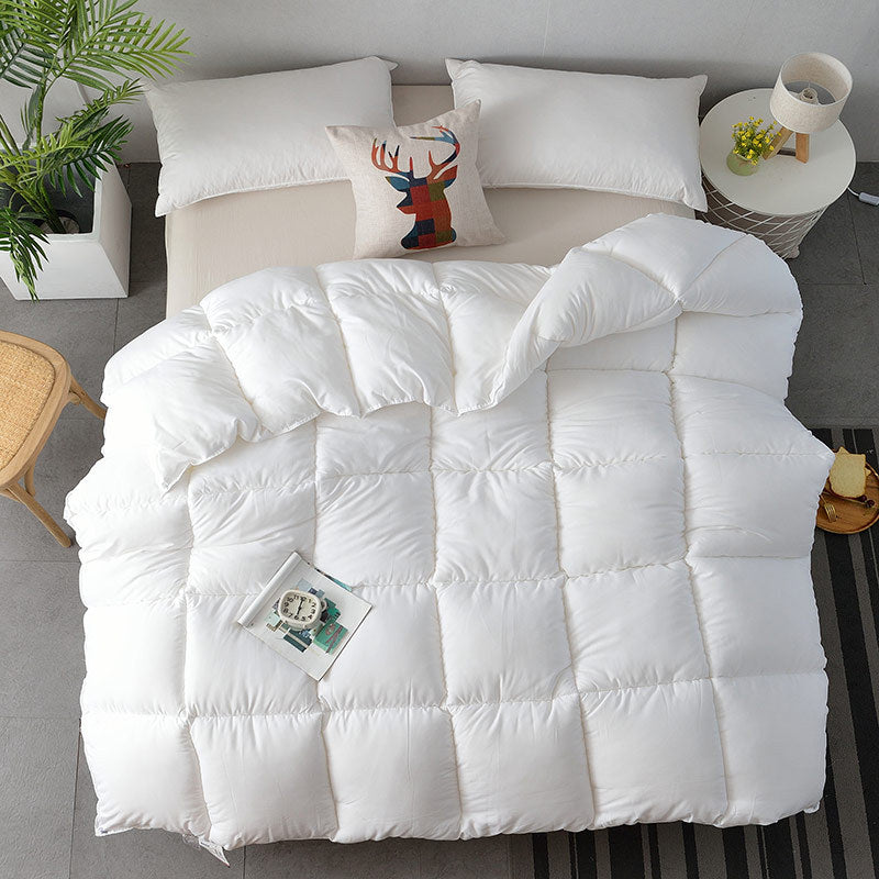 Flannel Feather Silk Filled Quilt