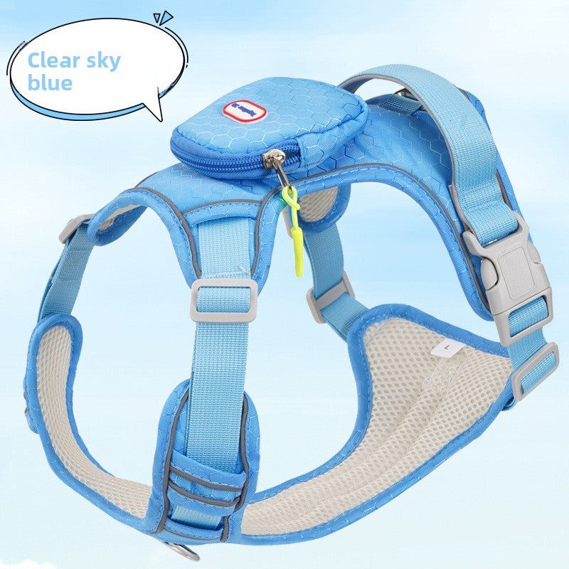 Adjustable Reflective Dog Harness with Leash