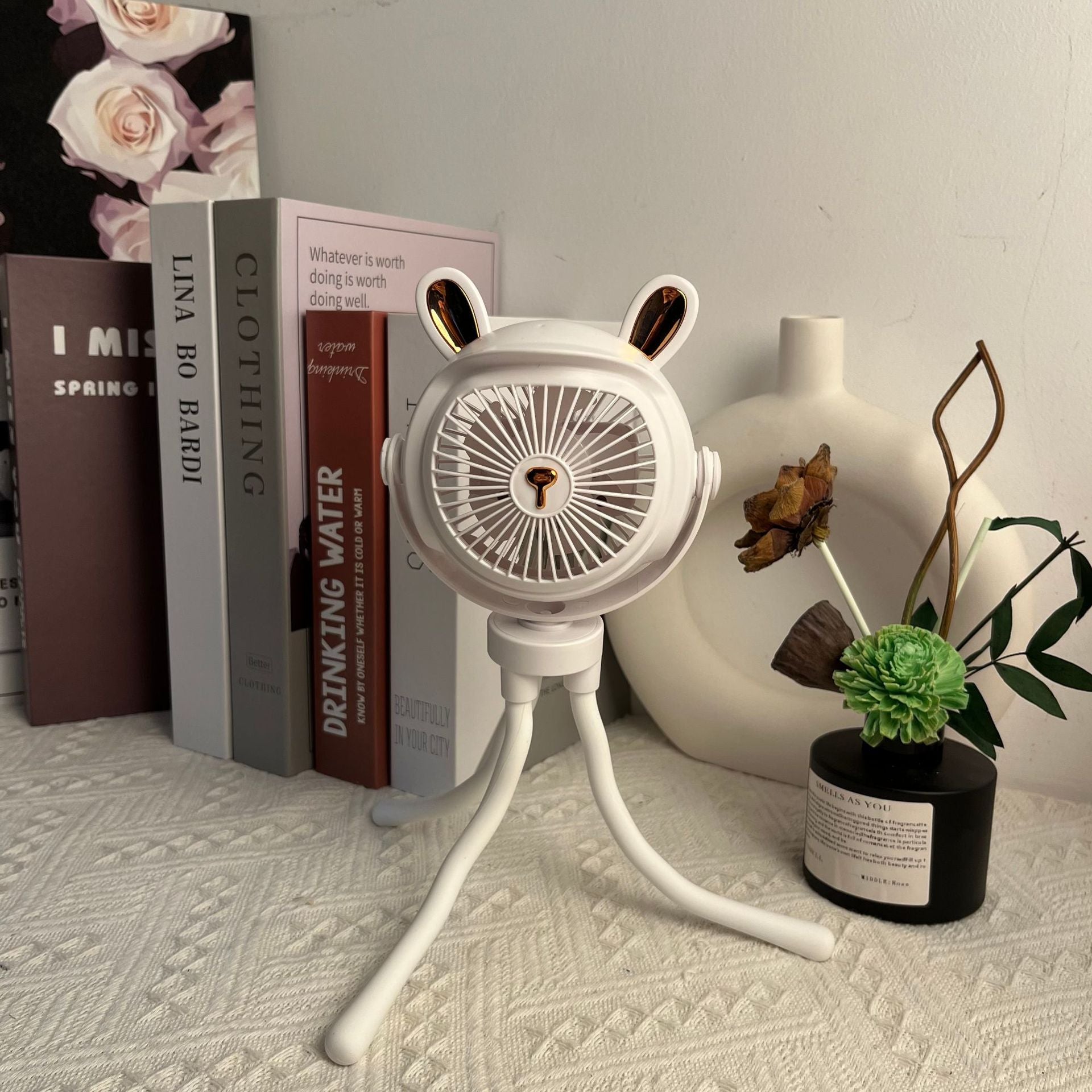 Octopus Clip Fan with Night Light