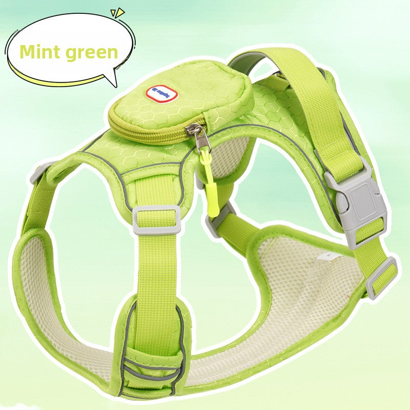 Adjustable Reflective Dog Harness with Leash