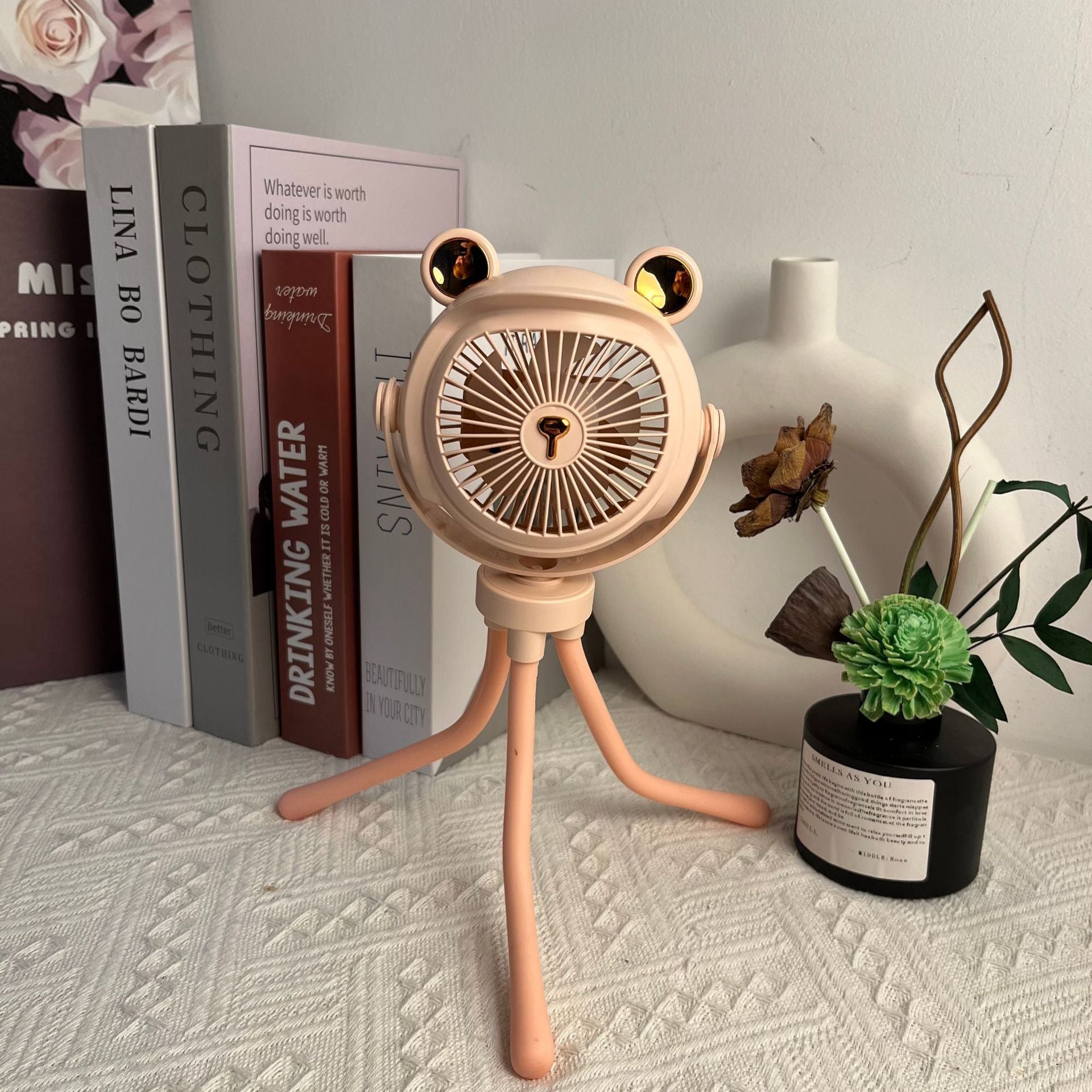 Octopus Clip Fan with Night Light