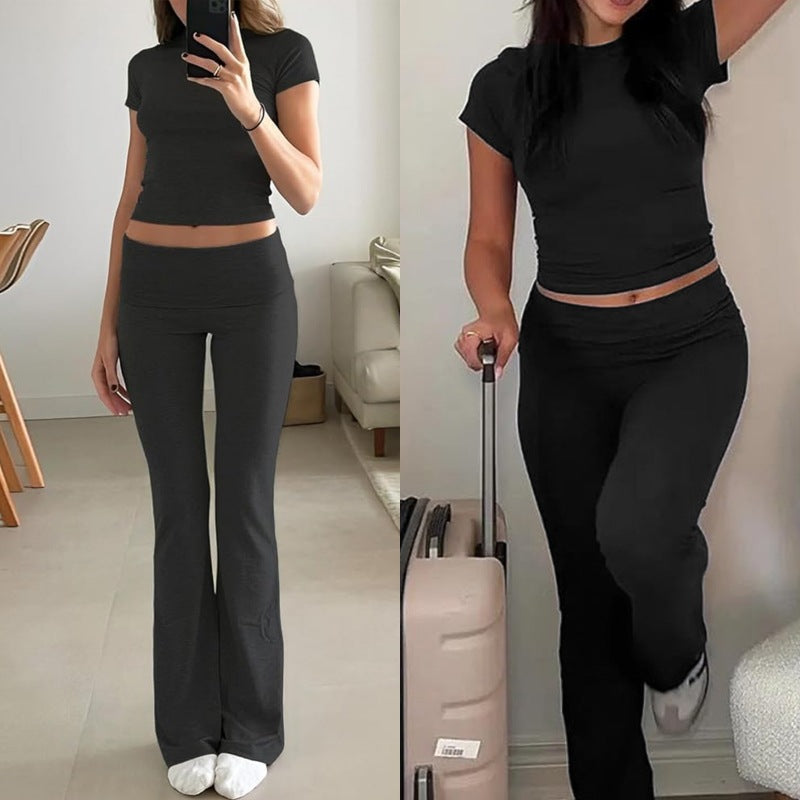 Women's Casual Knitted Two-Piece Set