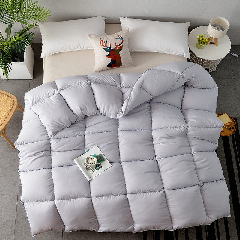 Flannel Feather Silk Filled Quilt