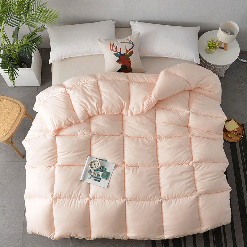 Flannel Feather Silk Filled Quilt