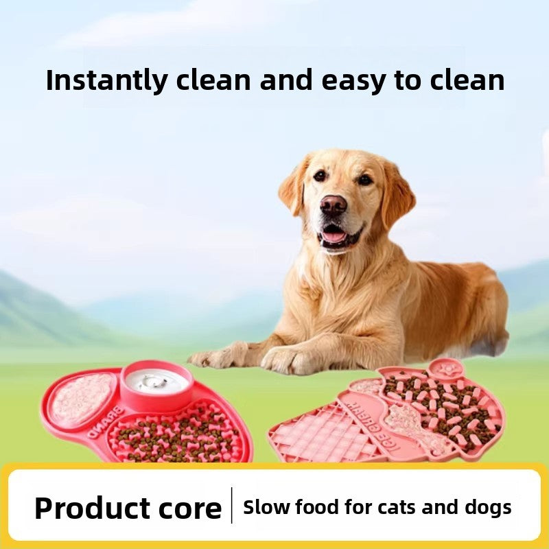 Silicone Pet Licking Mat Slow Feeder with Suction Cups