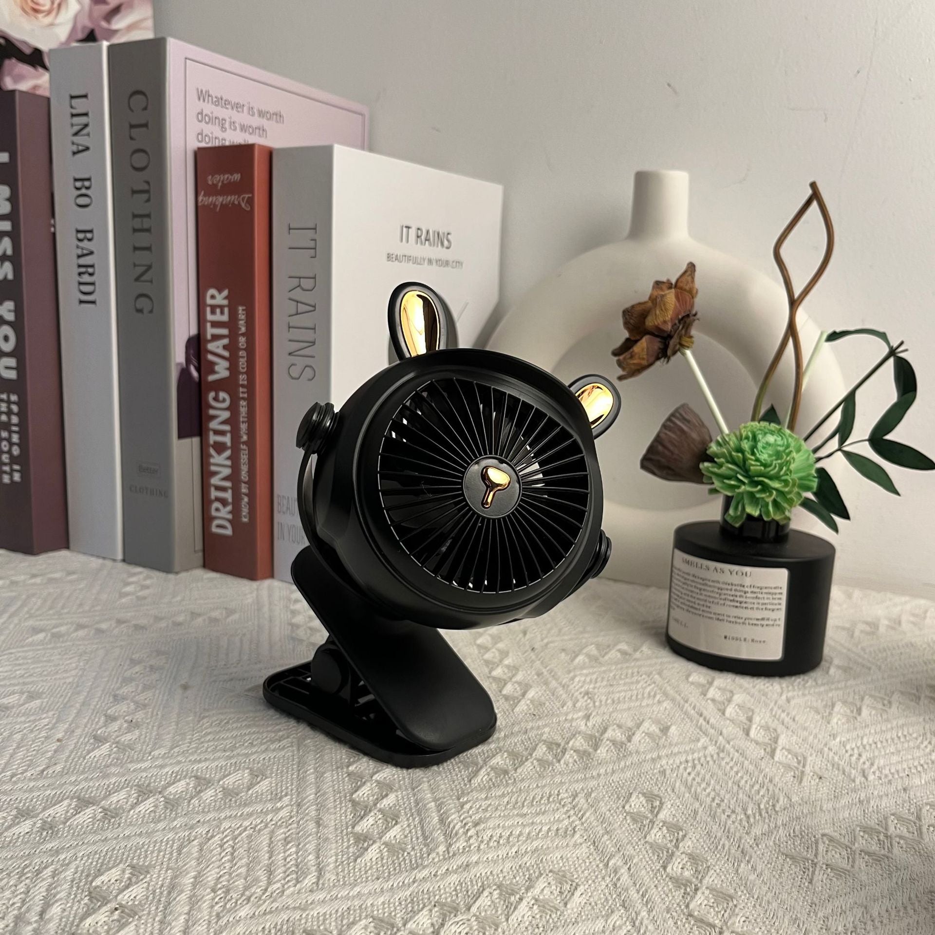 Octopus Clip Fan with Night Light