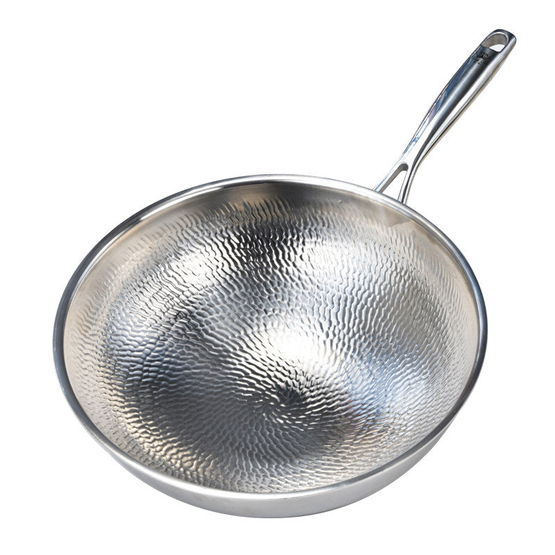 Hammered Pure Titanium Frying Pan Non-Stick Cooking Pot